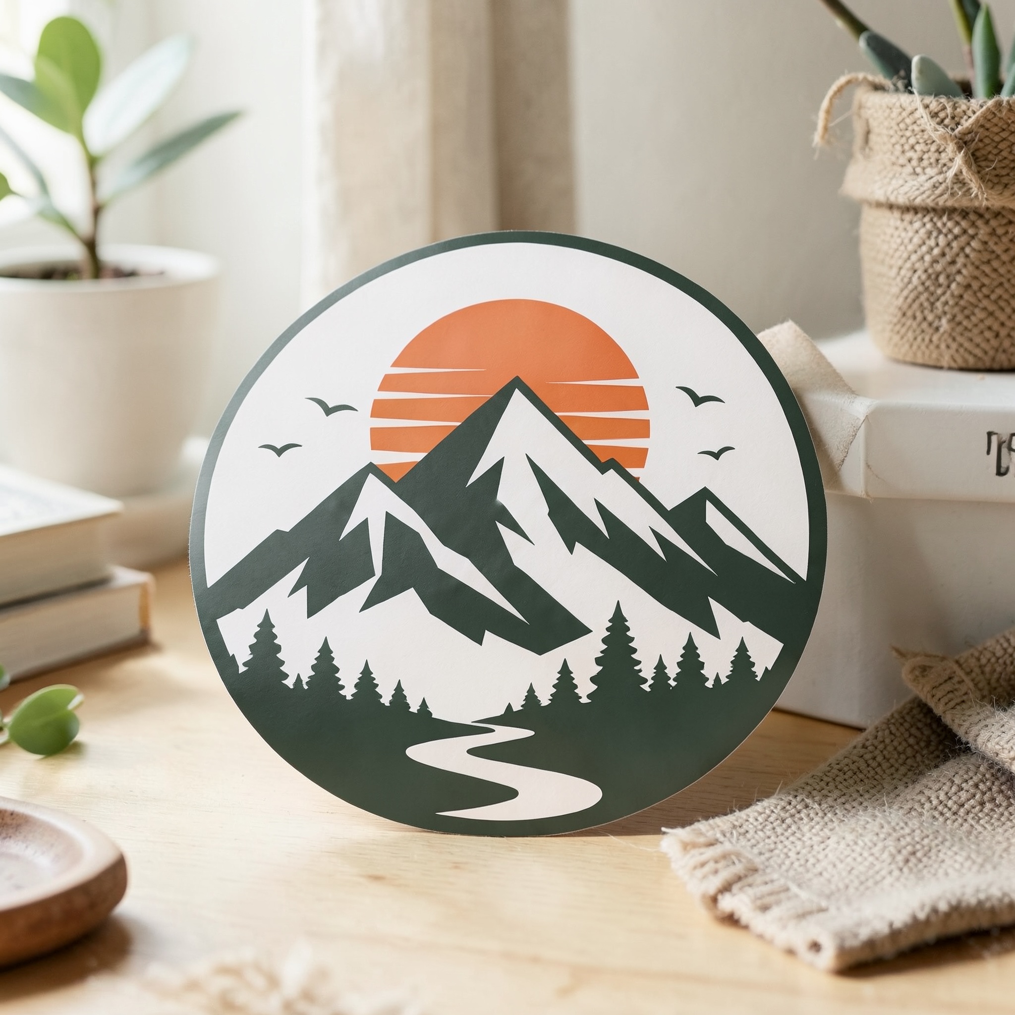 Round vinyl sticker generated from the uploaded artwork
