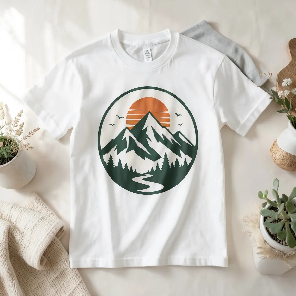 T-shirt generated from the uploaded artwork